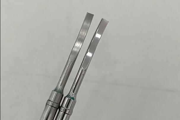 斯曼克鏡面噴砂機(jī)用于超聲刀刀頭拋光、去紋路！